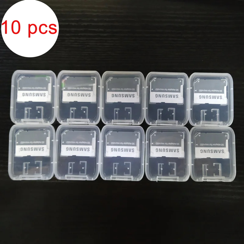 Оригинальный Samsung адаптер для карт памяти microSD/SDHC/SDXC 10 шт./лот чтения SD с чехлом