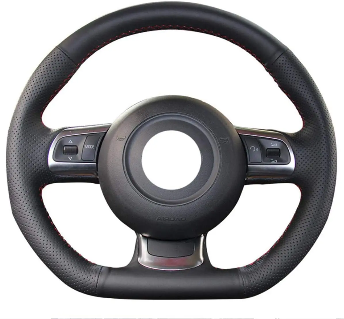 Кожаный чехол рулевого колеса ручной работы для Audi TT 2008 2013 с новым рисунком|Чехлы