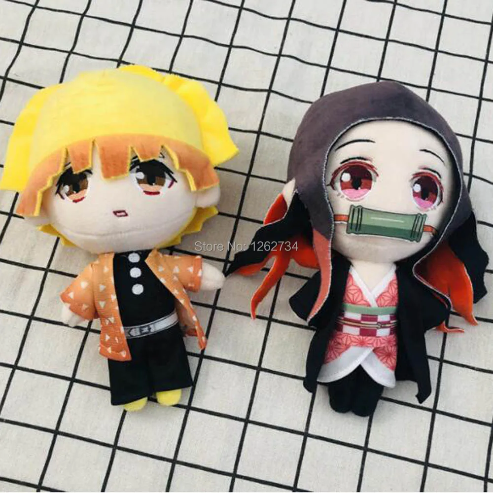 EMS 100/лот Kimetsu no Yaiba Nezuko Tanjirou Douma Makomo Kochou Shinobu Косплей 20 см Плюшевые игрушки куклы