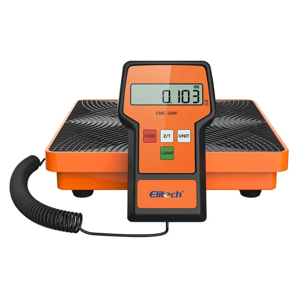  Elitech LMC-100F Digital Electronic Refrigerant Charging Recovery Scale for HAVC Wired Remote Porta