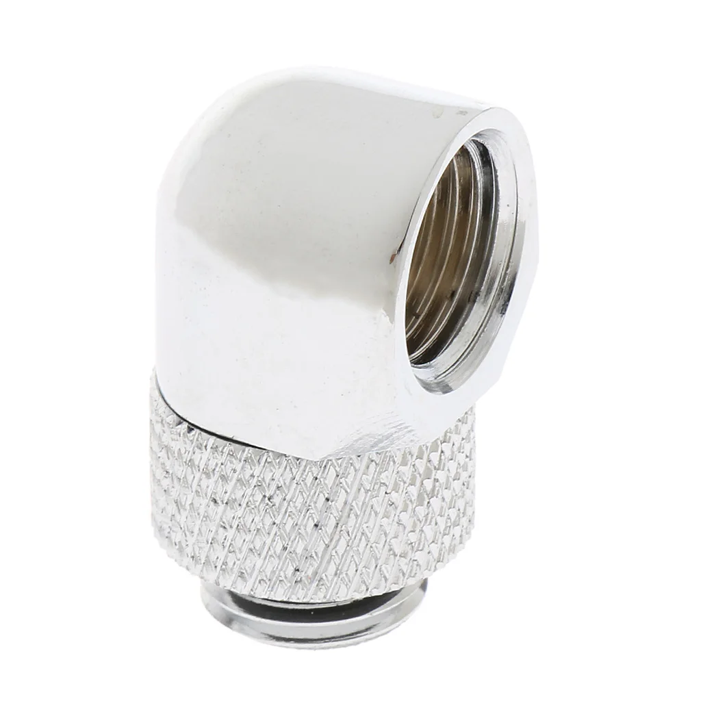 1x Right Angled G1/4 Inch Rotary Fitting for Computer Water Cooling System