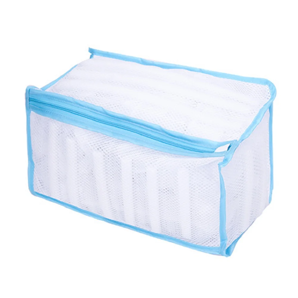 Borsa da bucato imbottita in rete, protezione per scarpe da ginnastica, adatta alla lavatrice, borsa per l'asciugatura, organizer per la biancheria nell'armadio_voghion.com