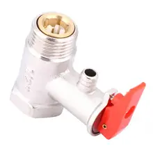 1 шт. предохранительный клапан, водонагреватель, предохранительный клапан для сброса давления, латунный никелированный 0.9MPa G1/2in, предохранительный клапан