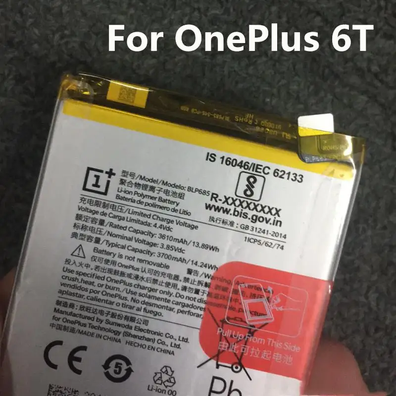 Аккумулятор BLP657 BLP685 для OnePlus 6 6T One Plus 6 6T A6001 A6010+ Инструменты