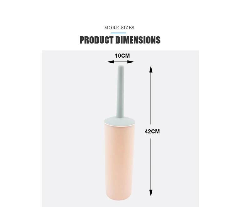 Постоянный тонкий компактный пластиковый унитаз щетка и держатель с крышкой для Ванная комната для хранения-крепкий, что обеспечивает глубокое очищение кожи
