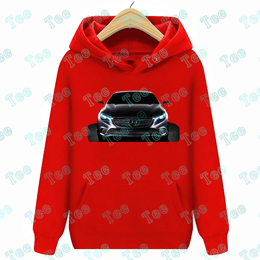 Мужские/HERREN толстовки с капюшоном, толстовки с капюшоном Mercedes 4 A, черные толстовки с капюшоном - Цвет: Красный
