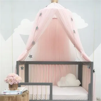 

Children's Tent For Kids Play House Foldable Wigwam Princess Canopy Crib Hanging Net Dome Teepee INS Baby Nursery Reading Corner