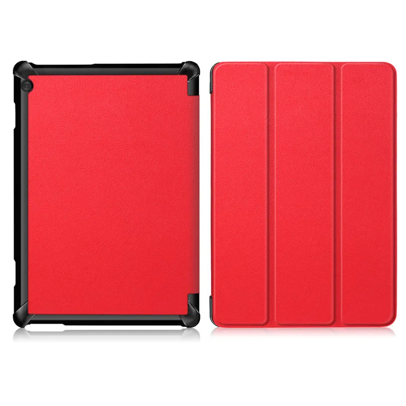 Red Тонкий чехол для lenovo Tab M10 TB-X605F TB X605F TB-X505F 10," чехол с магнитной подставкой из искусственной кожи чехол для планшета lenovo Tab M10 - Цвет: Red