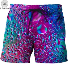 Капли воды с принтом пляжные шорты мужские шорты пляж 3d смешные пляжные шорты быстросохнущая Брендовые брюки Штаны Купальники DropShip