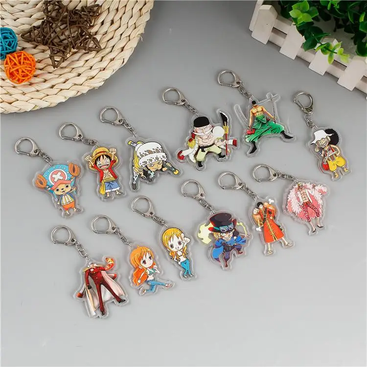 2019 One Piece брелок двухсторонний акриловый кулон с анимационным персонажем