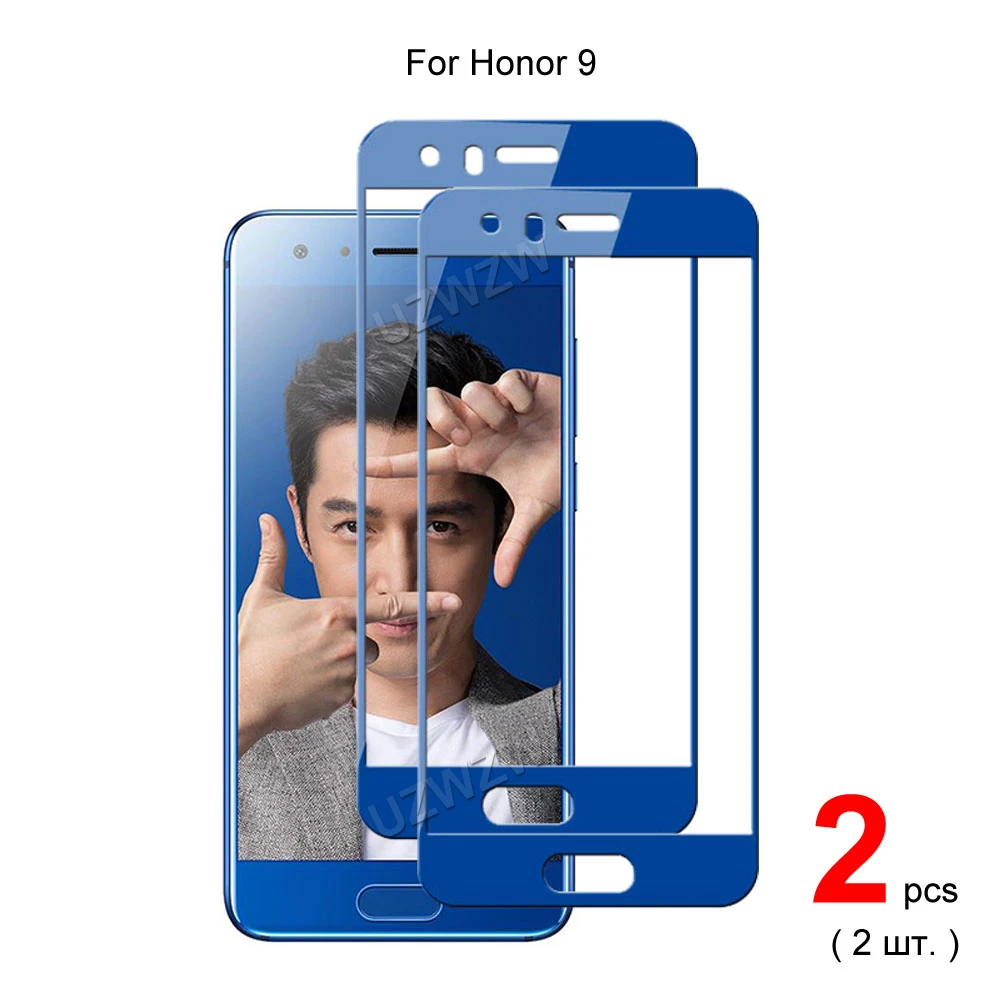 For Honor 9 Full Coverage Tempered Glass Phone Screen Protector Protective Guard Film 2.5D 9H Hardness | Мобильные телефоны и