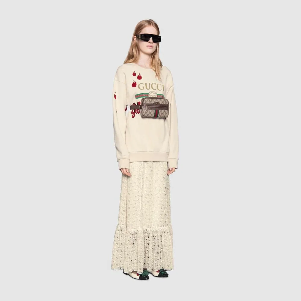 Gucci Ophidia GG Supreme, маленький ремень, Женская поясная сумка, поясная сумка, кошелек, маленький кошелек, чехол для ключей для телефона 517076 96I3B 8745