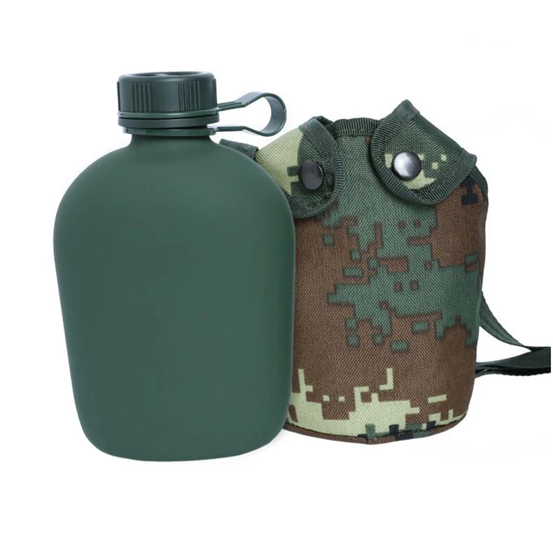 Камуфляжный велосипедный чайник для верховой езды алюминиевый армейский