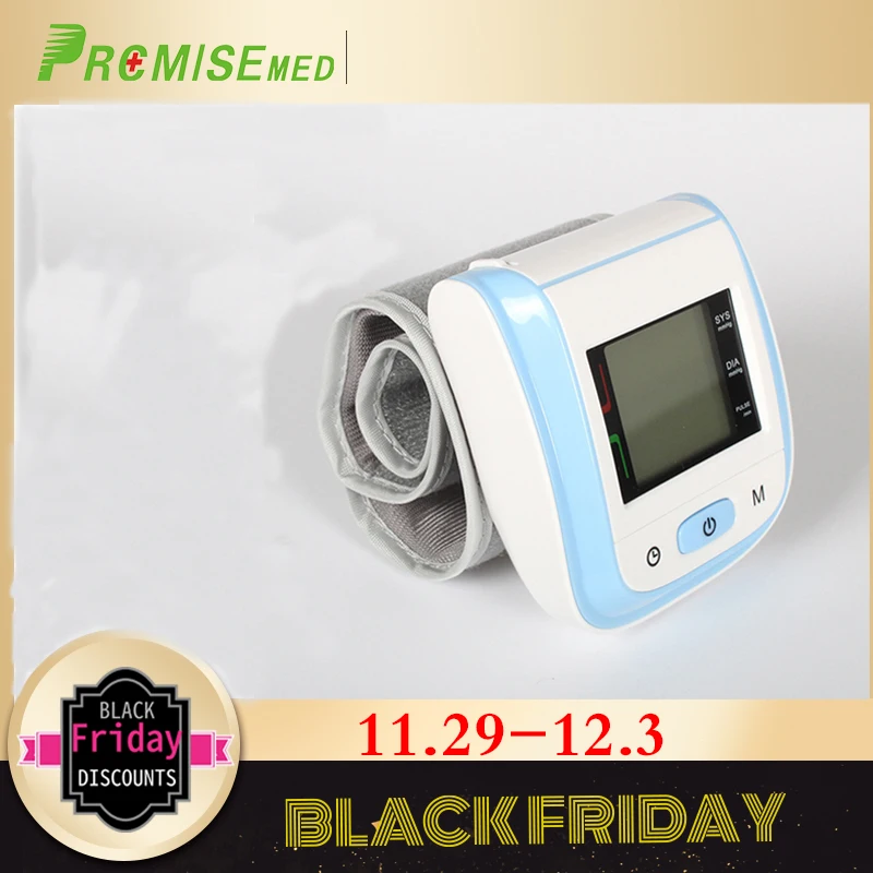 

PRCMISEMED Automatic digital upper arm blood pressure monitor heart rate pulsometer portable sphygmomanometer pulse meter