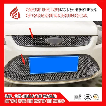 

Stainless fit well modification car front grille racing grills grill cover trim for Classic Focus 2009 10 11 12 13 14 15 16 2017