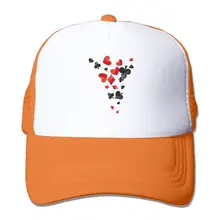 Унисекс блэкджек игральных карт Кепка-тракер Бейсбол бейсболка с сеточкой и регулируемым ремешком шляпа