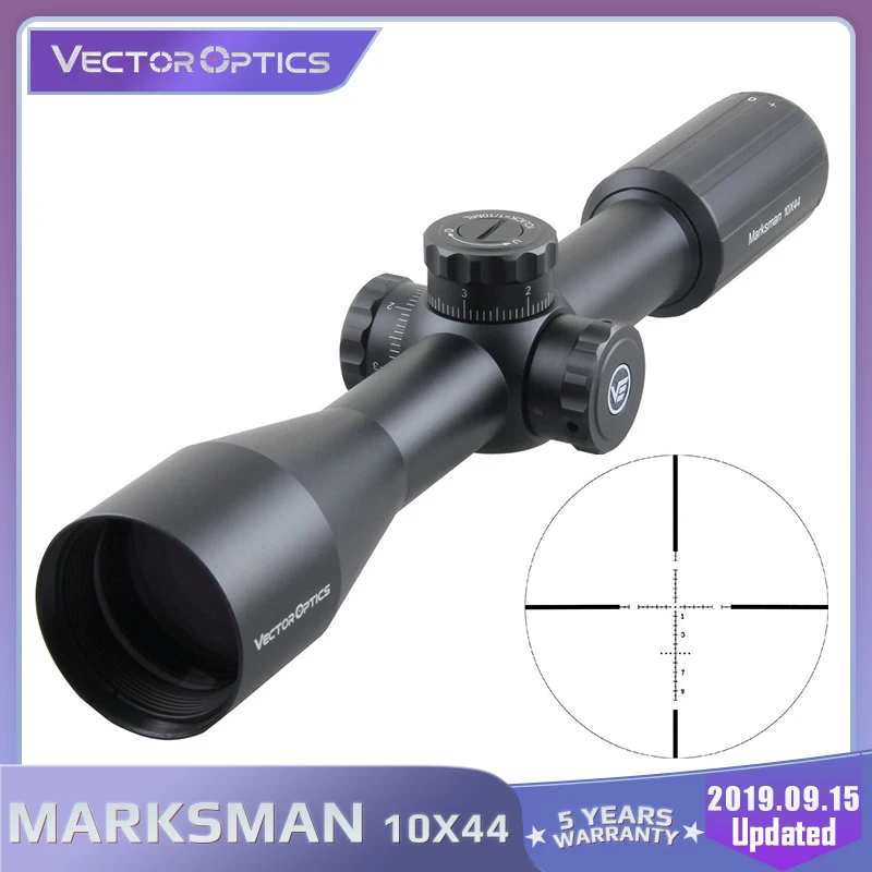Винтовочный оптический прицел Vector Optics Marksman 10x44 охотничий тактический фокус 10
