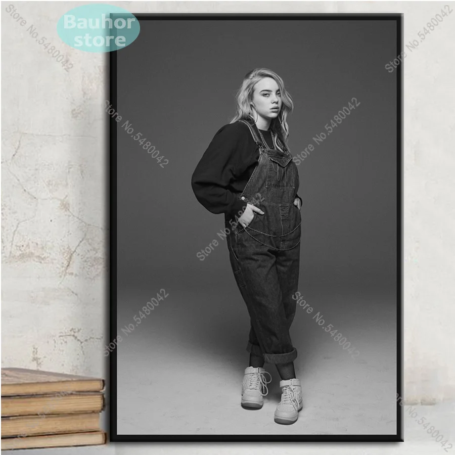 Плакаты и принты Billie Eilish плакат настенный художественный холст картина певица звезда украшение для гостиной Billie Eilish картина - Цвет: 13