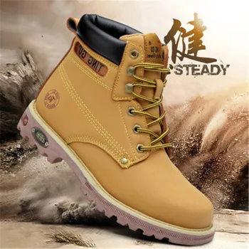 

Unisex Safety Shoes Steel Toe Work Shoes for Men Insulation Genuine Leather Electrician Safety Boots Men Tenis Plus Size 45