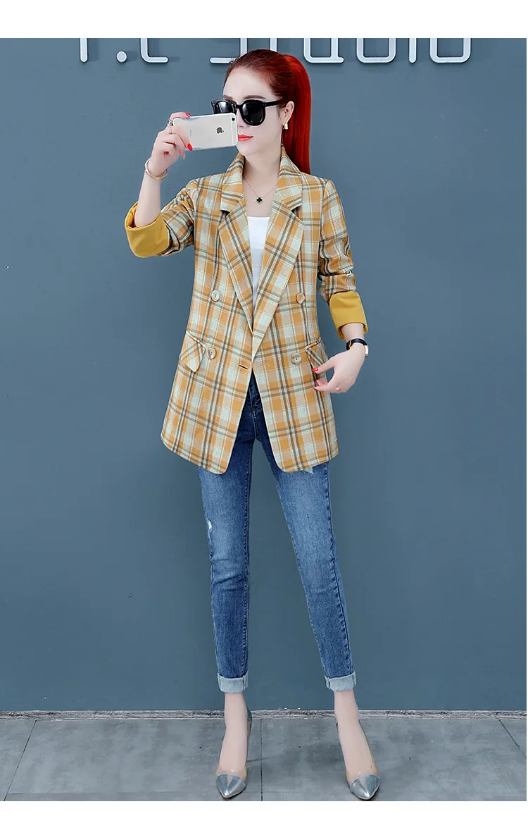 W090511 Осень стиль длинный рукав костюм воротник Slim Fit похудение элегантный маленький костюм пальто