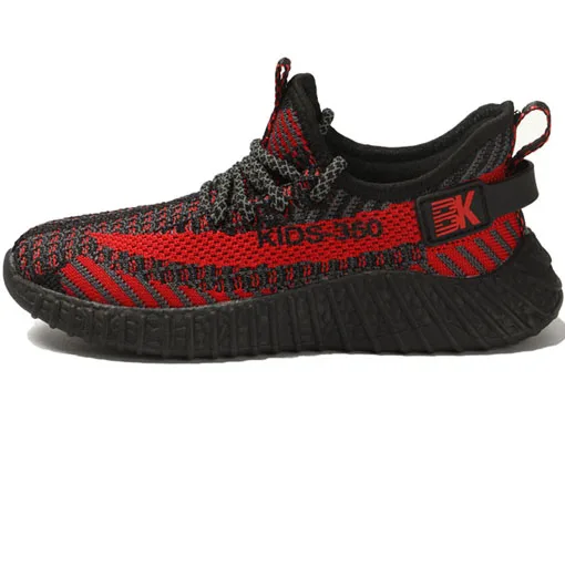 Boys Shoes Red Брендовые высококачественные Нескользящие мягкие детские кроссовки для мальчиков; обувь для бега; детская спортивная обувь; резиновая прогулочная обувь для мальчиков - Цвет: Boys Shoes Red