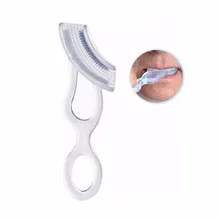 Мягкий медицинский силиконовый массажер для десен для взрослых, зубная щетка для снятия атрофии десен, протез, чистый протез, гигиена полости рта, уход