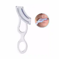 Мягкий медицинский силиконовый массажер для десен для взрослых, зубная щетка для снятия атрофии десен, протез, чистый протез, гигиена
