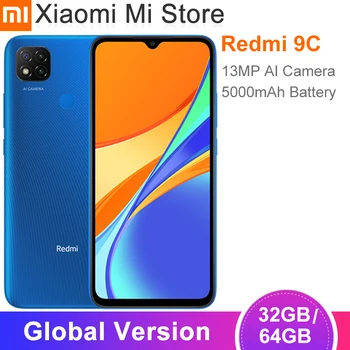 

Global Version Xiaomi Redmi 9C Mobile Phone 3GB RAM 64GB ROM 13MP Triple Camera MTK Helio G35 5000mAh Battery 9C
