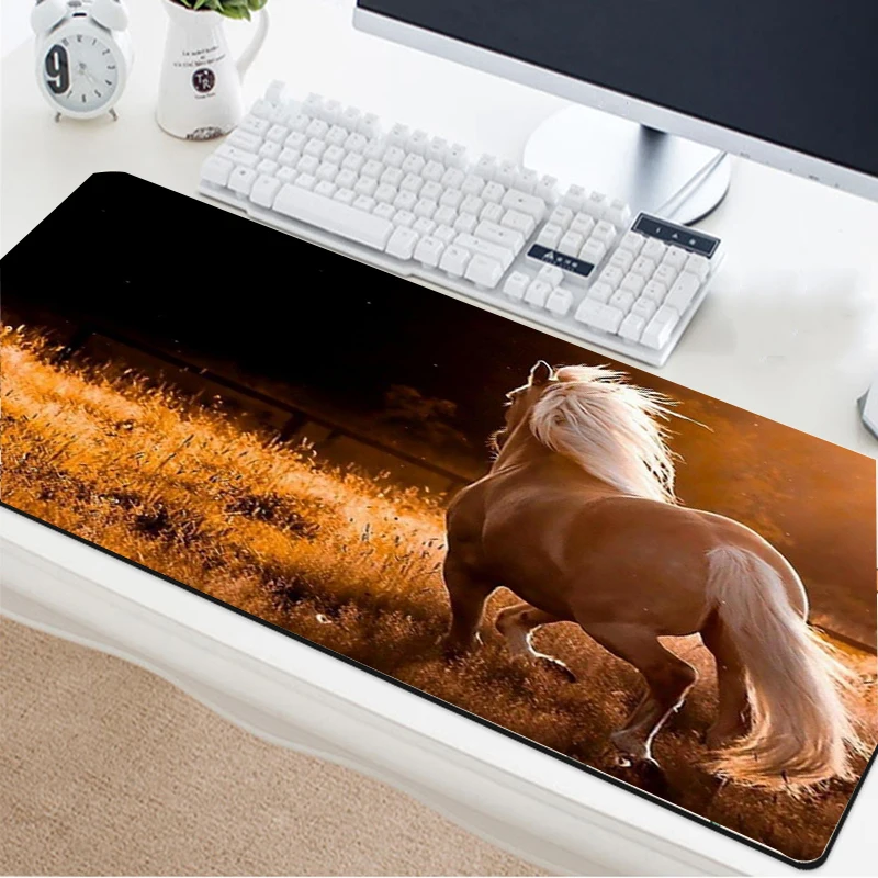 

Pentium Pentium Horse Pattern Mouse Pad Oversized Table Mat Game Pad Desk Mats Gaming Desk DIY Custom Mousepad 90x40/80x30cm