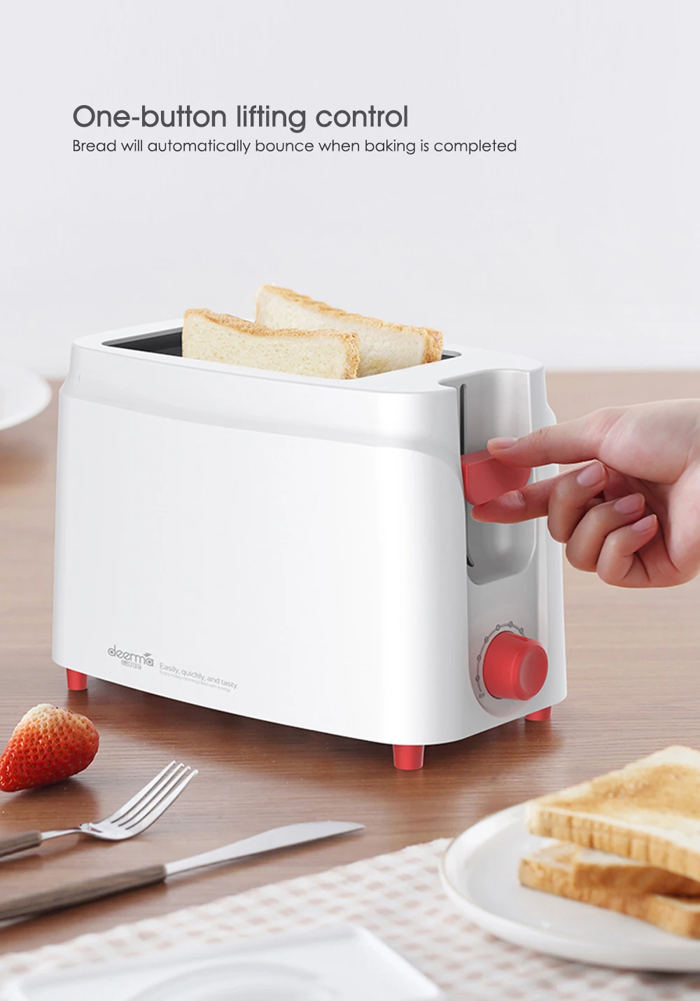 Xiaomi Deerma Автоматическая электрическая Хлебопекарная машина тостер, завтрак сэндвич с тостом 9 передач Регулируемый для домашней кухни