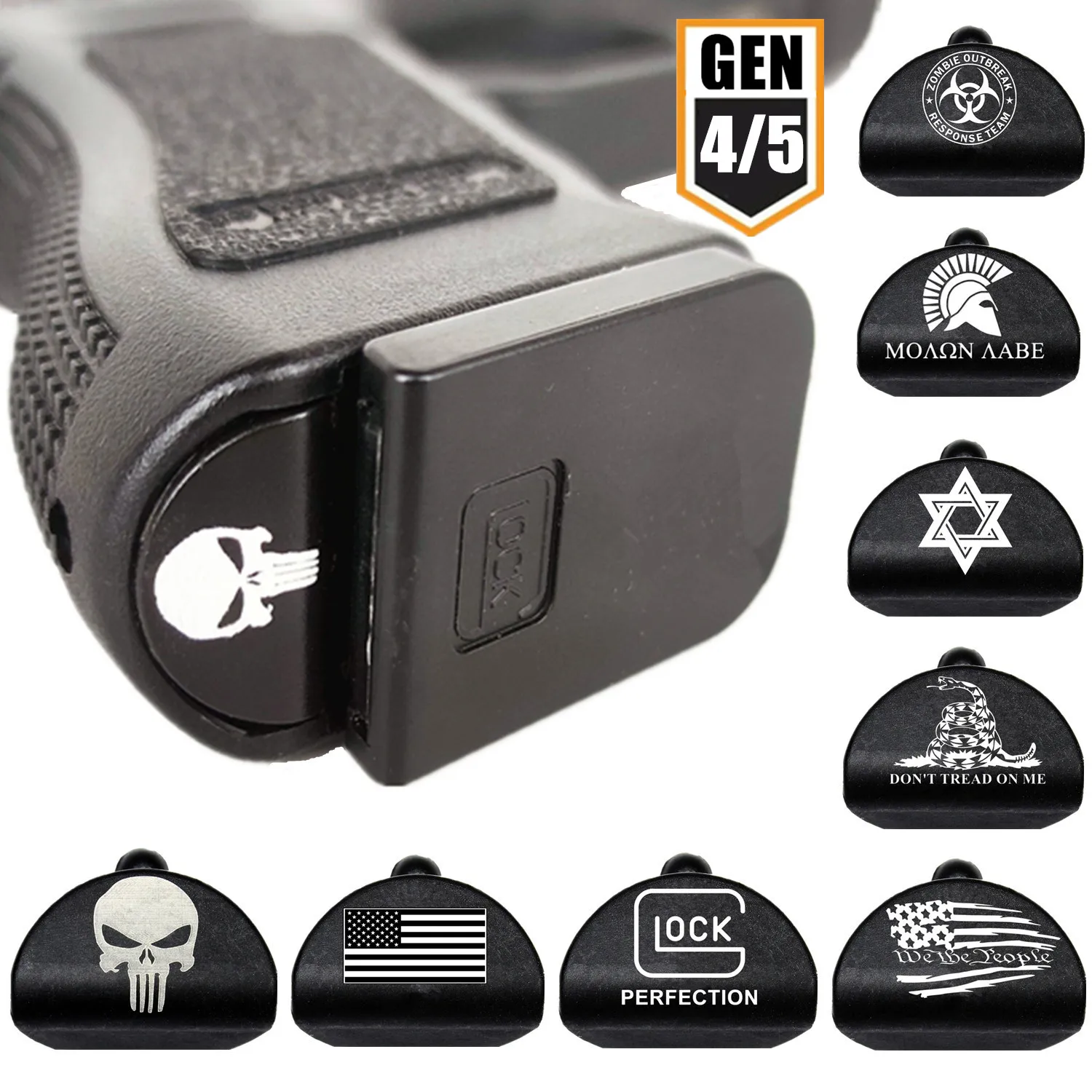Tactical Grip Frame Insert Plug for Gen 4/5 Glock 17 19 22 23 34 44 Gun 9mm Concealed Carry Holster Accessories | Спорт и