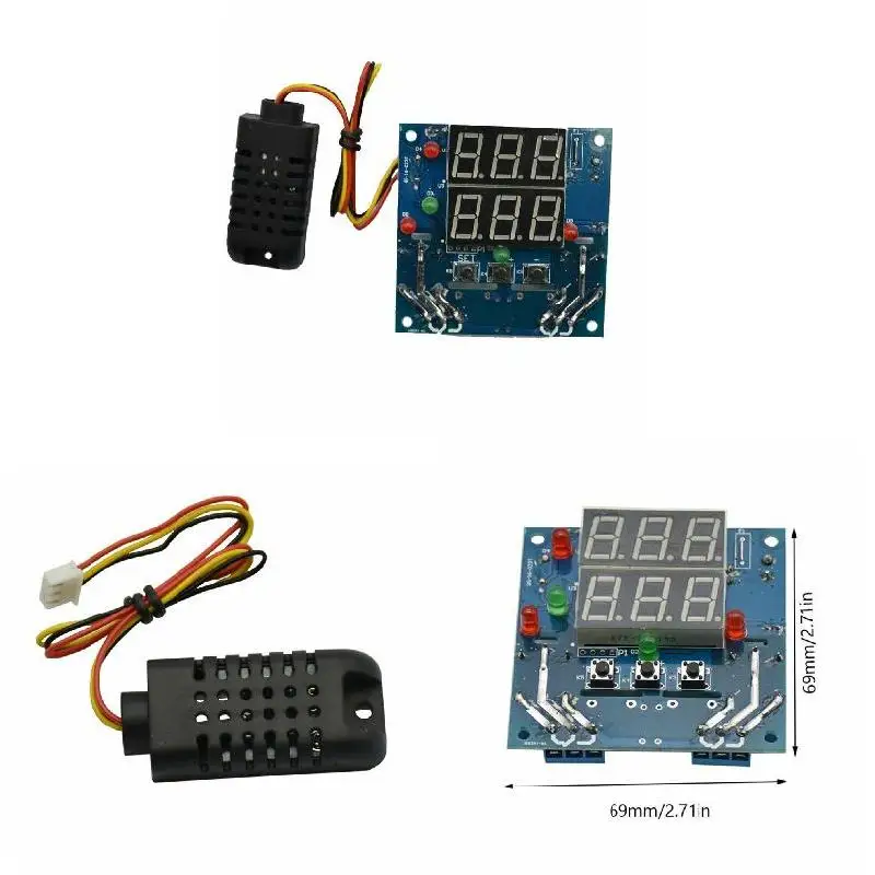 12V Интеллектуальный регулятор влажности воздуха релейный термостат модуль AC/DC JFlyer