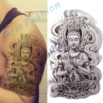 

Henna Armband Temporary Tattoo/mysterious Women For Buddha/waterproof Big Size Fake Tatoo Sticker Art/arm,armband,shank,chest