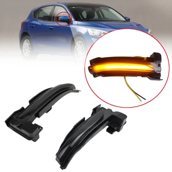 

Dynamic LED Turn Signal Light Side Wing Rearview Mirror Sequential Indicator Blinker Lamp For Ford Focus 4 MK4 2019 2020