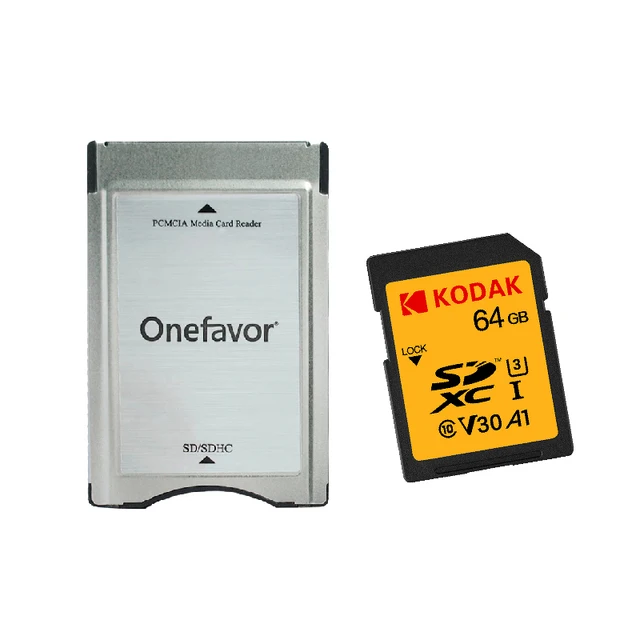 High Speed Onefavor Sd To Pcmcia Card Adapter Pcmcia Card Reader With Kodak  Sd Card 16gb 32gb 64gb For Mercedes Benz Mp3 Memory - Memory Cards -  AliExpress