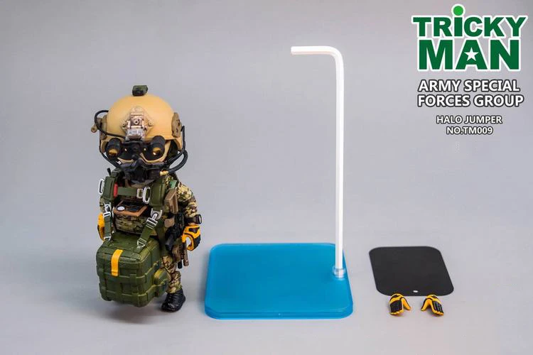 12,5 см 5 ''TM008/TM009 TRICKYMAN Новая серия армейский спецназ Группа HALO/ARSOC HALO джемпер фигурка модель для фанатов подарки - Цвет: TM009