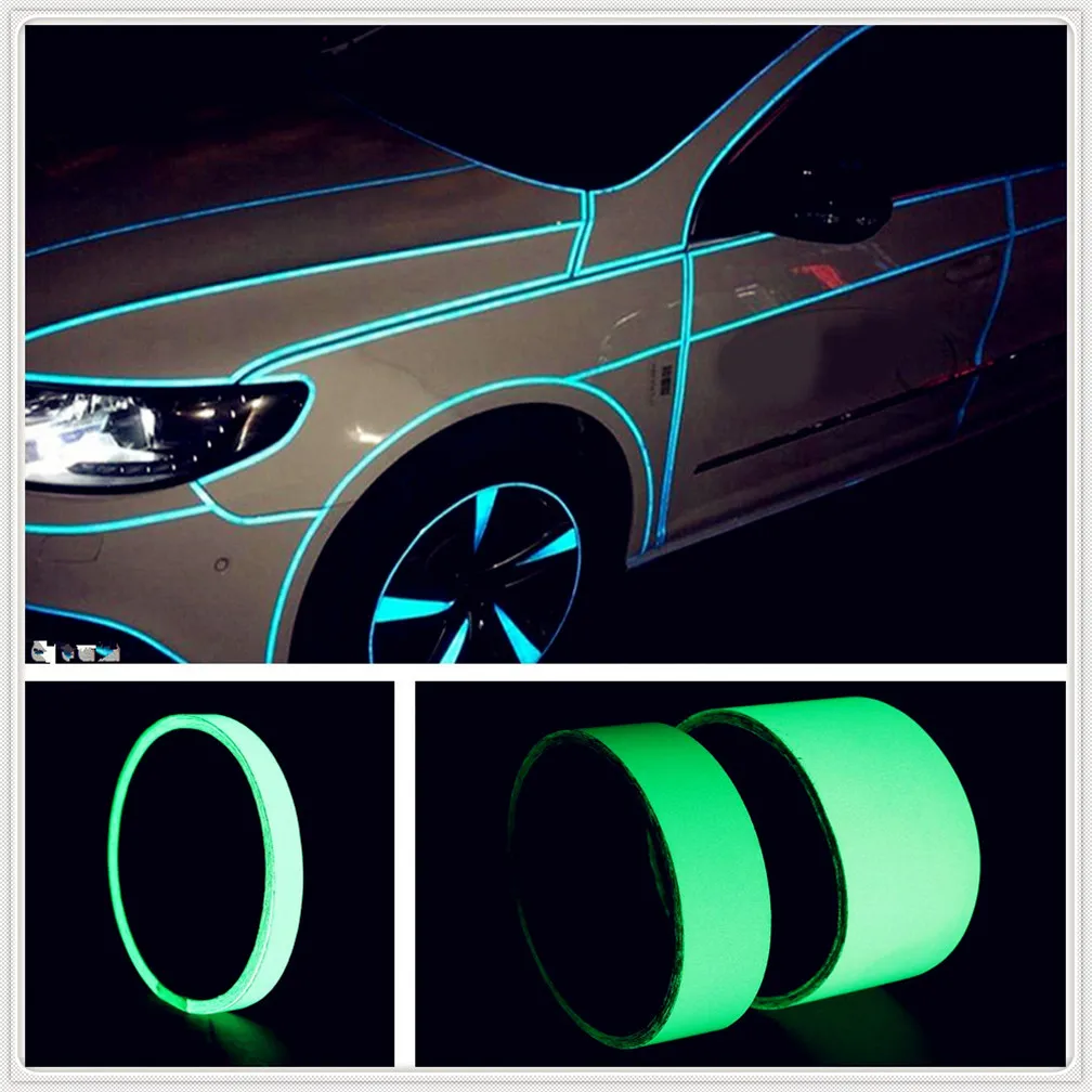 

Car 3M Night Safety Warning Stripe Tape Luminous Sticker for Peugeot Jeep Harley-Davidson Buick Bentley Scania 6008 301 408