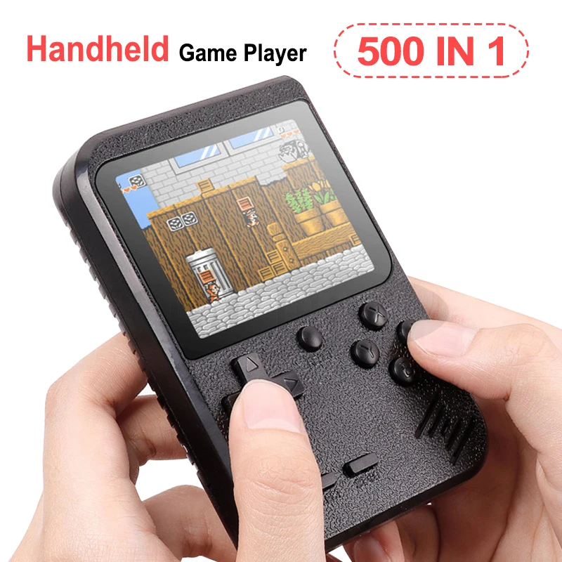 

Portable Mini Retro Game Console Handheld Game Player 3.0 Inch 500 Games IN 1 Pocket Game Console