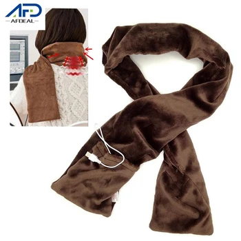 

Coffee Electric Heating Scarf Soft Mink Velvet Scarves USB Rechargeable Wraps Thin Scarf Neck Protection Winter Warmer Cover