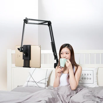 

Tablet Stand Holder For iPad on Bed Flexible Long Arm Mobile Phone Tablet Stand Telescopic Support Lazy Bed Desktop Clip Bracket