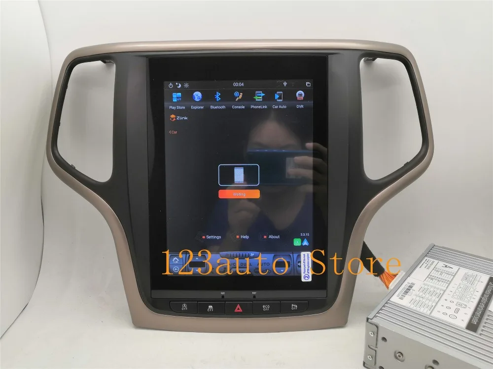 10,4 дюймов вертикальный экран Tesla стиль Android 8,1 Авто DVD gps навигация плеер мультимедиа для JEEP Grand Cherokee PX6 HDMI