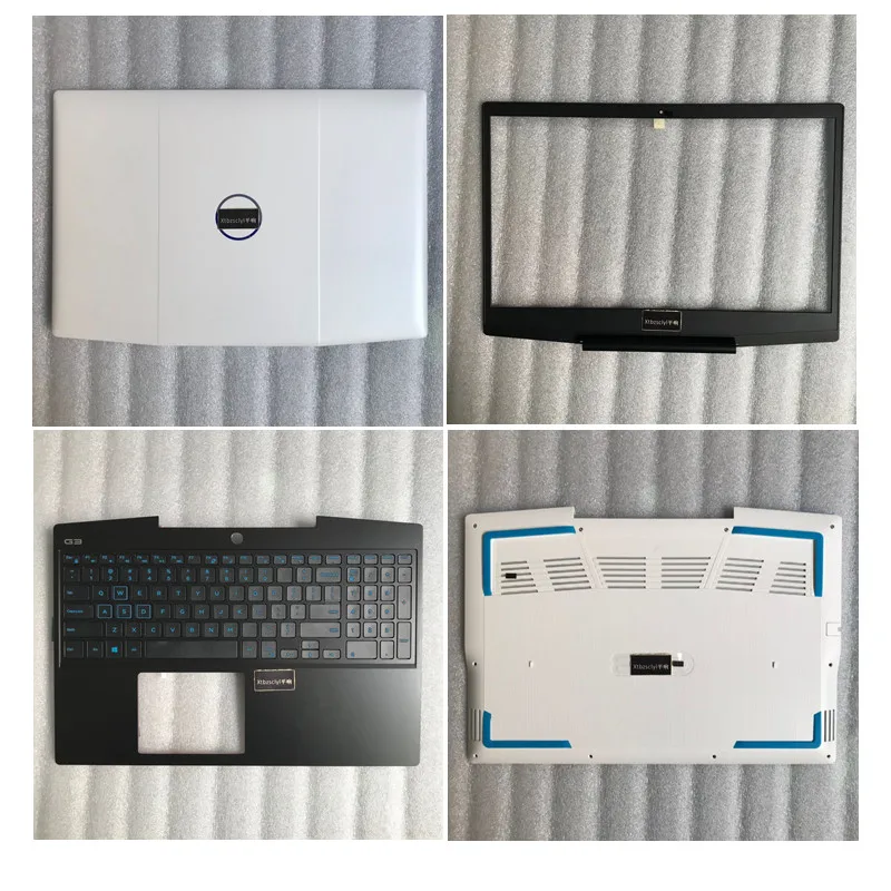 Для Dell G3 3590 белая задняя крышка экрана Рамка верхняя синяя клавиатура под нижнюю