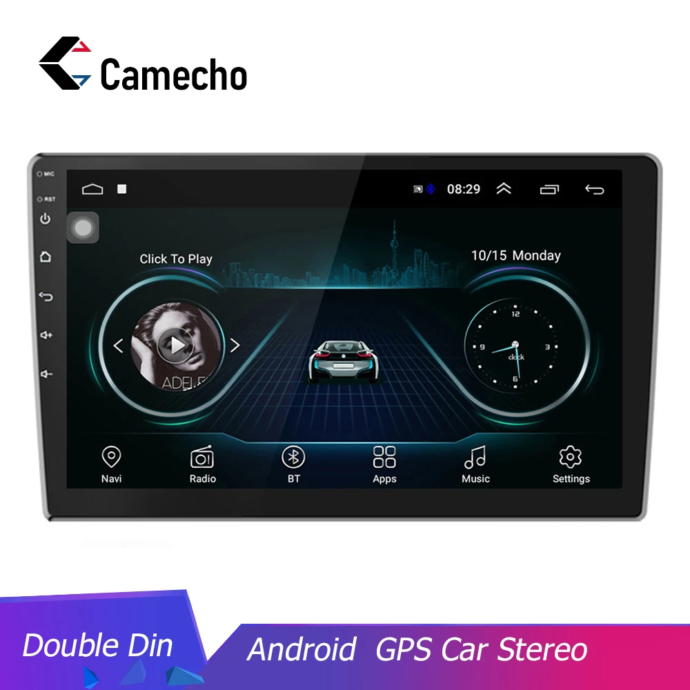 Автомагнитола Camecho 2din на Android автомобильная стереосистема 10 1 дюйма 2 + 16 ГБ Din Bluetooth