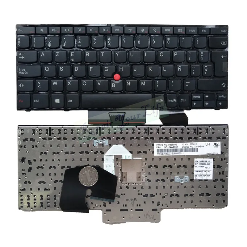 Клавиатура ноутбука SP Испанский для lenovo S230U S230 0B35892 04W2932 MP-12B96B0-698 PK130RP1A15 Черный Модный