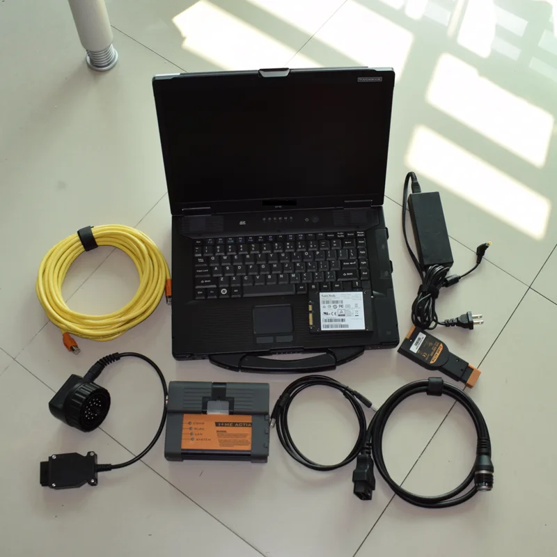  Auto diagnose werkzeug mb star c4 + für bmw icom a2 + vas5054a mit laptop cf52 8g software 3in1 SSD
