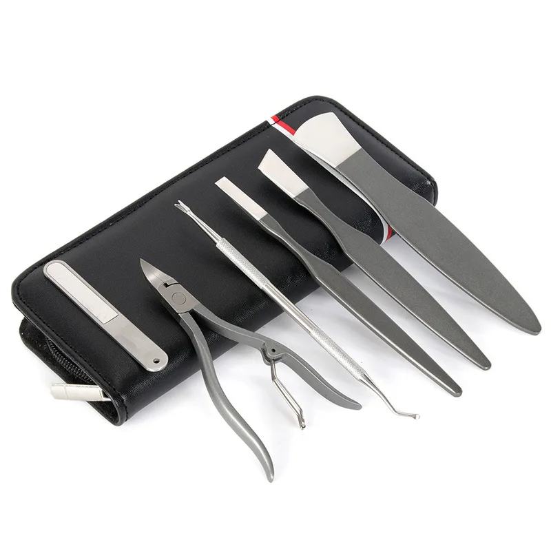 

Exhibition High Manganese Steel Household Pedicure Knife 6-Piece Set Arrange Heel Knife Nail Groove Onychomycosis Inflammatory O