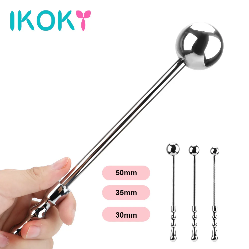IKOKY S/M/L Stainless Steel Anal Beads Metal Butt Plug Prostate Stimulation Sex Toys For Women Anus Dilation Shop | Красота и