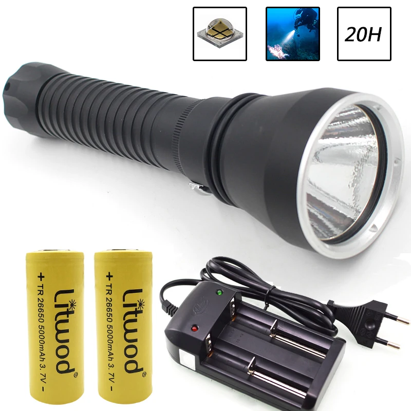 Litwod Z40 D88 CREE XHP70.2 военный уровень самый яркий Дайвинг светодиодный фонарик 4292LM под водой 150 м IPX8