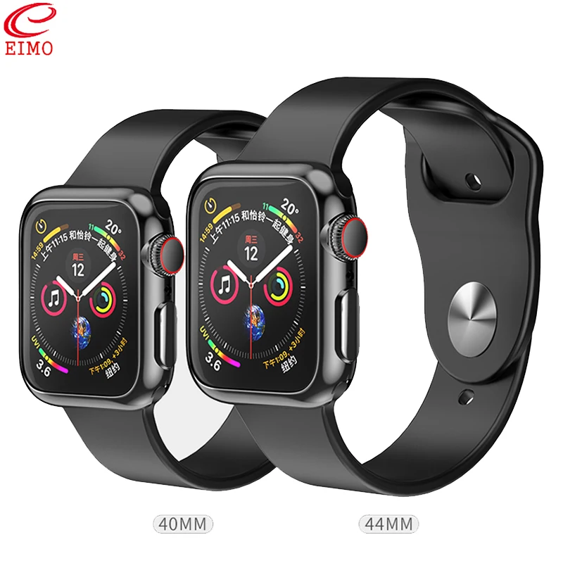 Защитный чехол для Apple Watch 4 3 42 мм 44 мм 360 градусов анти-осенний чехол iWatch band 38 мм 40 мм Tpu силиконовый защитный