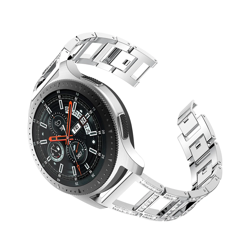 Сменные Стразы для часов Huami AMAZFIT 2/2 s, ремешок для часов, браслет для samsung Galaxy watch 46 мм, шестерня S3, браслет